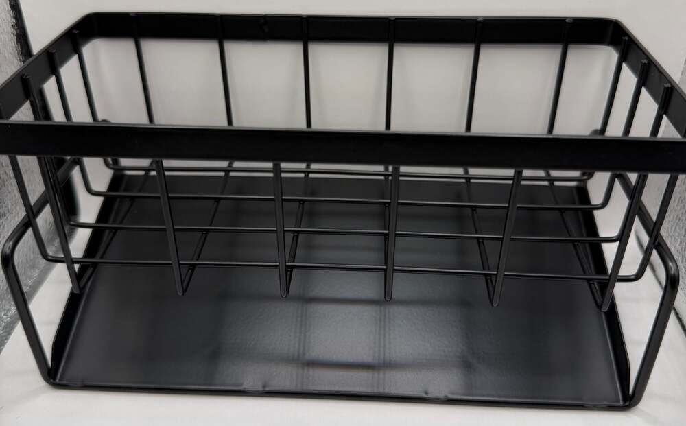 2-Tier Kitchen Sink Organizer With 360° Drain Tray & Brush Holder, Rustproof Sta